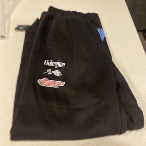 Gildan Black Track Pants Soft Fleece Joggers